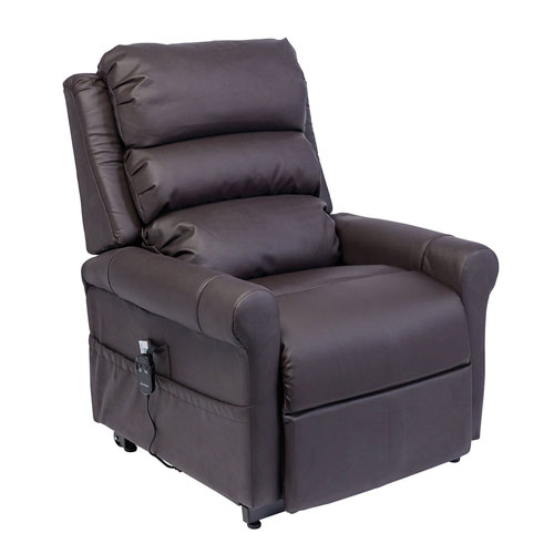 Photo fauteuil releveur stylea 1 marron foncé