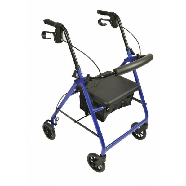 Photo déambulateur Rollator 4 roues alusstyle de profil