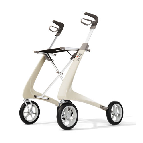 Rollator Carbo Ultralight beige profil