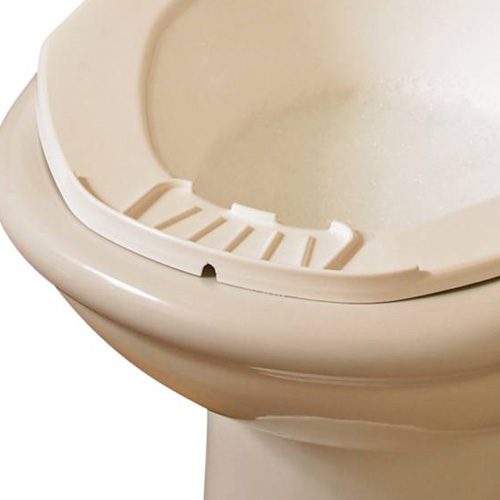 Photo bidet amovible Homecraft beige avec le détail du porte-savon
