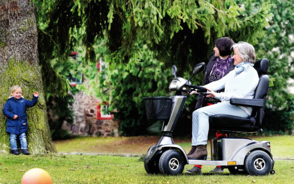 Photo Scooter Sterling S425 vue en situation sur l'herbe du parc